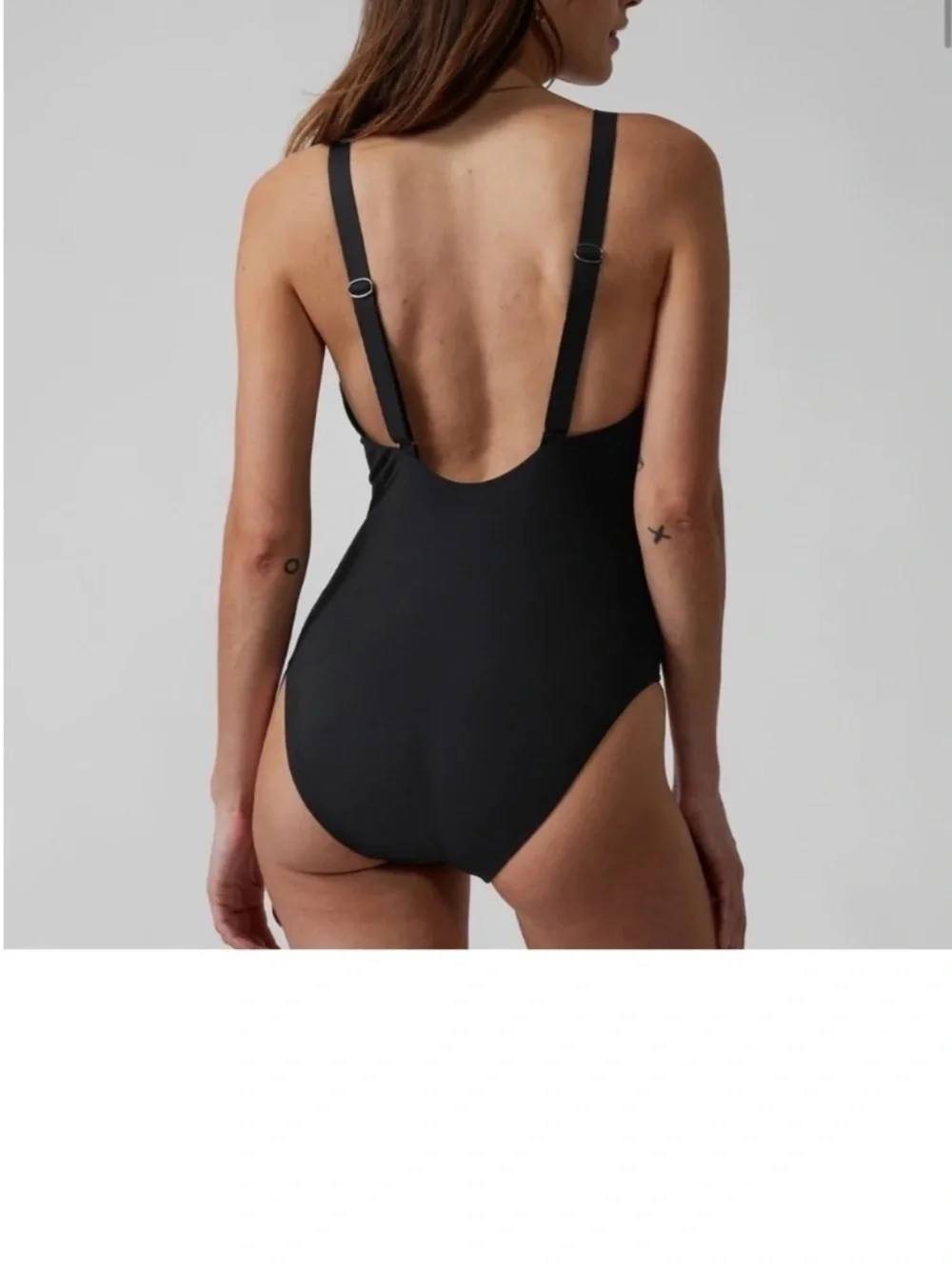Athleta Hermosa One Piece Swimsuit Black Size Large Athletic Beach